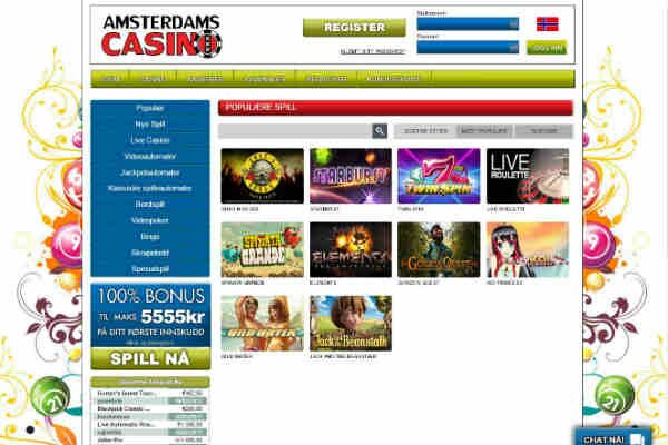 Amsterdam casino spilleautomater