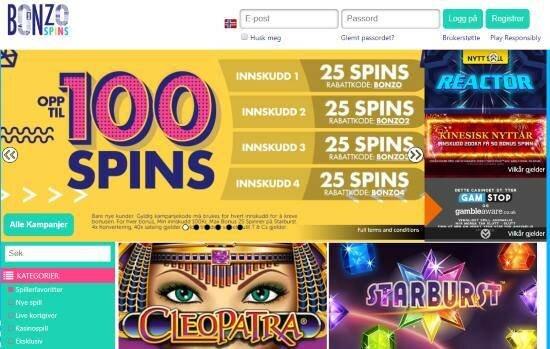 bonzo spins online casino